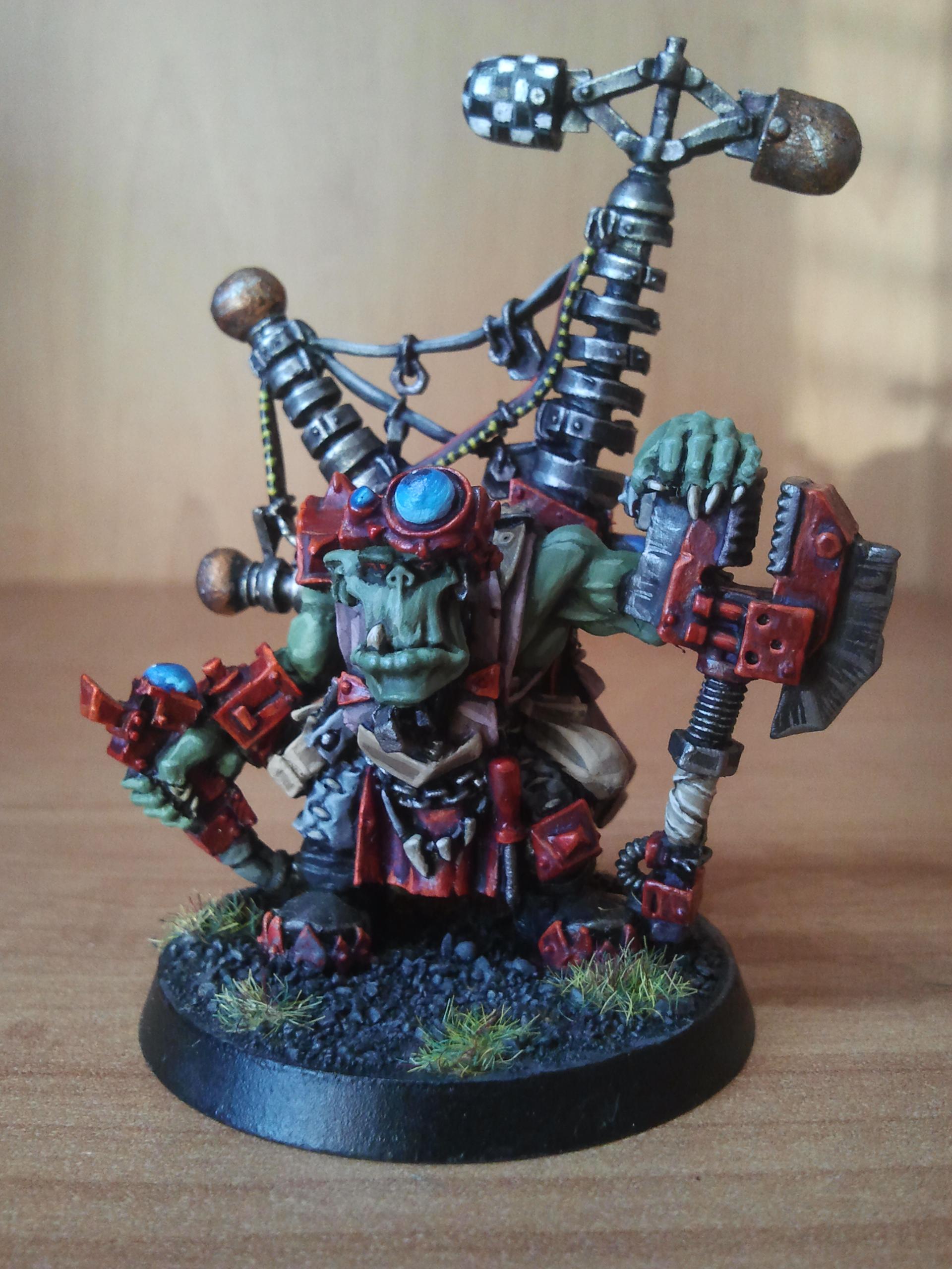 Big Mek Kustom Force Field Mekboy Orks Speed Freak Warhammer